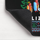 Merry Glizzmas Funny Ugly Christmas Sweater Glizzy Muismat (Hoek)