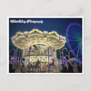 Merry Go Around in Winter wonderland Briefkaart