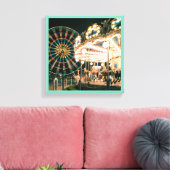 Merry-go-round amusementsserie 43 canvas afdruk (Insitu (Woonkamer))