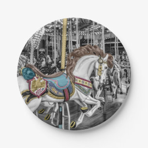 Merry Go Round Carousel Papieren Bordje