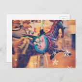 Merry Go Round Goat Feestdagenkaart (Voorkant / Achterkant)