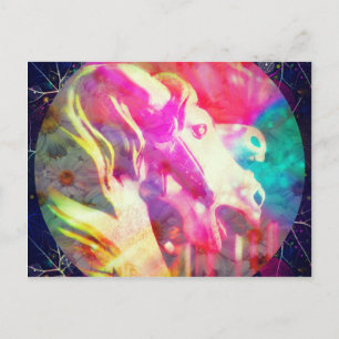 Merry Go Round Horse Digital Art Feestdagenkaart