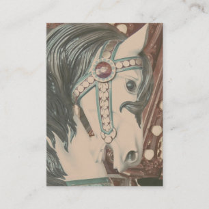 Merry-go-Round Horse Faux  fotografie Visitekaartje