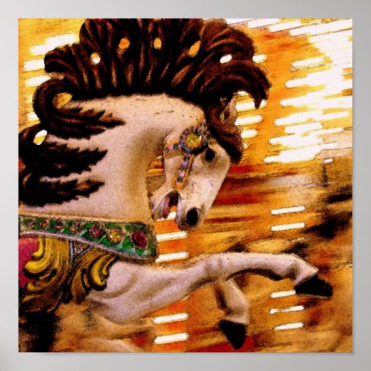 Merry Go Round Horse Poster (Voorkant)
