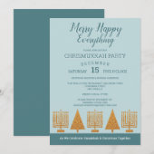 Merry Gold Blue Chrismukkah Holiday Party (Voorkant / Achterkant)