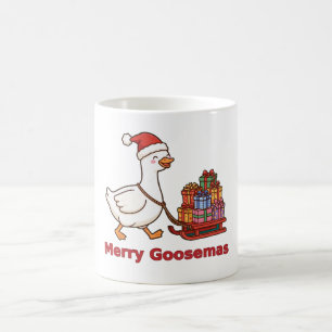 Merry Goosemas Dwaas Gans Slede Mok
