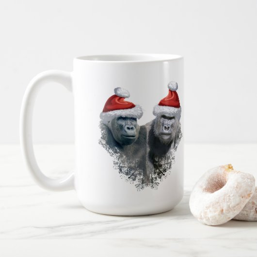 Merry Gorilla Christmas Koffiemok (Met donut)