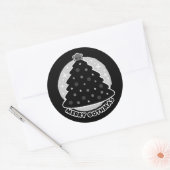 Merry Gothmas Ronde Sticker (Envelop)