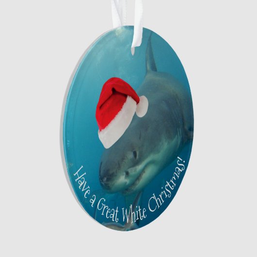 Merry Great White Noël Shark Santa Hat Funny (devant)
