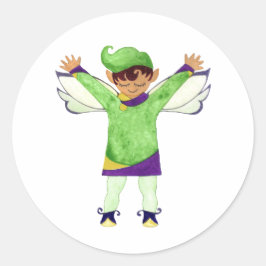 Merry Green Elf Sticker