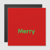 Merry Green Name op Rood (Voorkant / Achterkant)