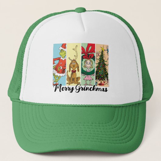 Merry Grinchmas Holiday Collage Trucker Pet (Voorkant)