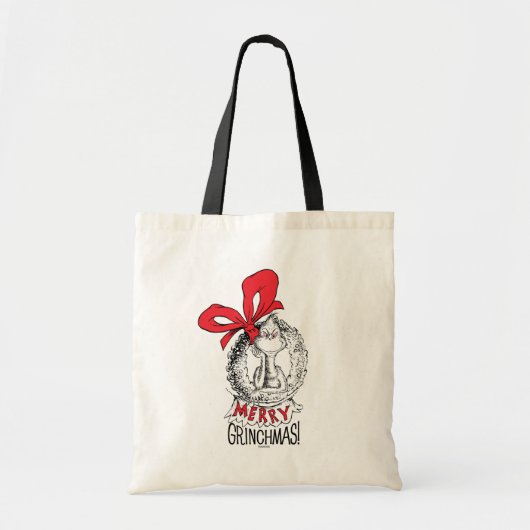 Merry Grinchmas Wreath The Grinch Tote Bag (Voorkant)