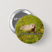 Merry Groundhog Day-knop Ronde Button 5,7 Cm (Voorkant /achterkant)