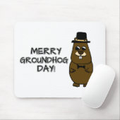 Merry Groundhog Day Muismat (Met muis)