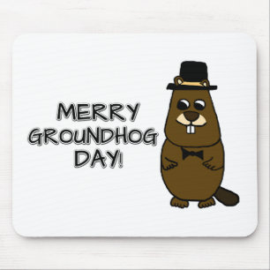 Merry Groundhog Day Muismat