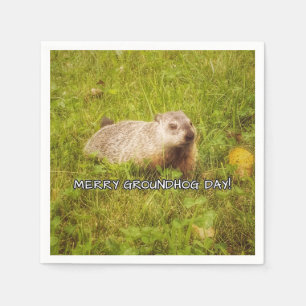 Merry Groundhog Day Servet