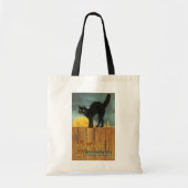 Merry Halloween Cat van Ellen Clapsaddle Tote Bag (Voorkant)