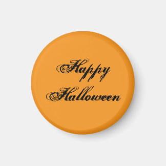 Merry Halloween Handgeschreven Magneet (Oranje & Z