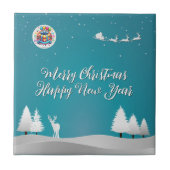 Merry Happy Tegeltje (Voorkant)