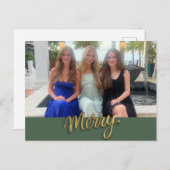 Merry Holiday Briefkaart (Voorkant / Achterkant)