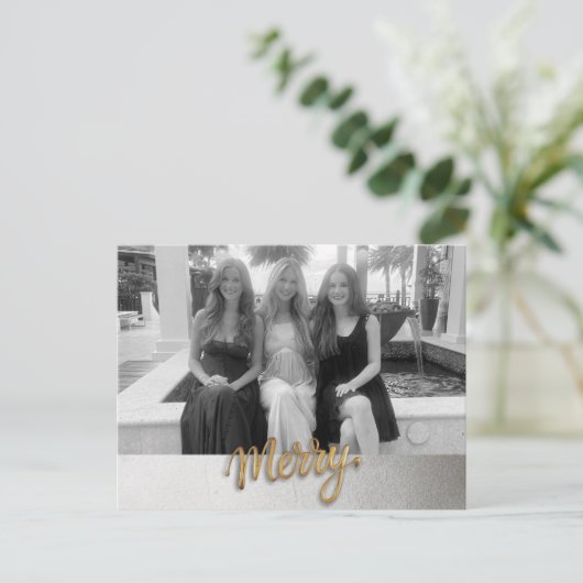 Merry Holiday Briefkaart (Staand voorkant)