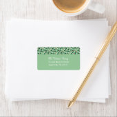 Merry Holly Days Address Label (Green) (Insitu)