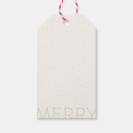 Merry Holly Days (Green) Cadeaulabel