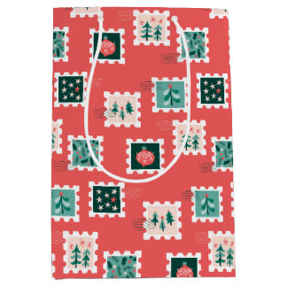 Merry Holly Days Postzegels Medium Cadeauzakje