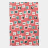 Merry Holly Days Stamps Theedoek (Verticaal)