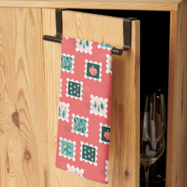 Merry Holly Days Stamps Theedoek