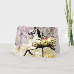 Merry Horse Grunge All Occasions Wenskaart Feestdagen Kaart