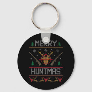Merry Huntmas Hunting Ugly Christmas for Deer Hun Sleutelhanger