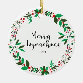 Merry Impeachmas 2019 Impeach Trump-herdenking Keramisch Ornament