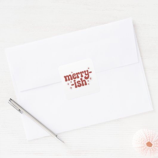 Merry-ish Funny Christmas Sticker (Enveloppe)