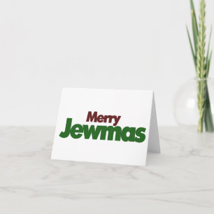 Merry Jewmas Feestdagen Kaart
