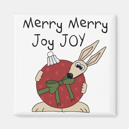 Merry Joy Joy Tshirts en geschenken Magneet (Voorkant)