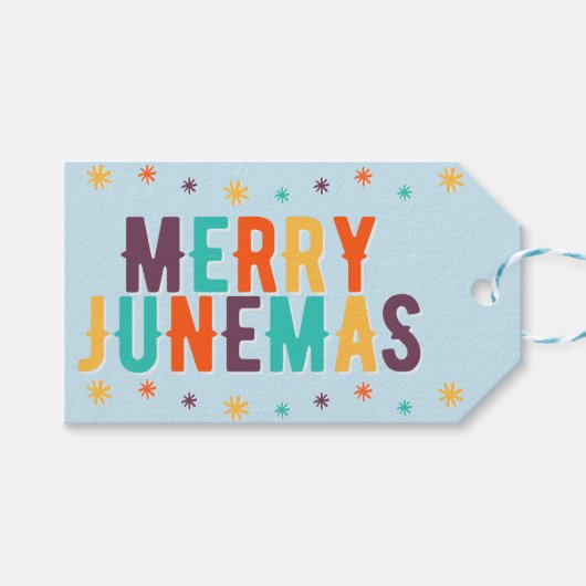 Merry Junemas Cadeaulabel (Voorkant (Horizontaal))