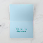 Merry Junemas Melted Snowman Card Kaart (Binnen)