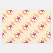 Merry Junemas Tropical Kerstpatroon Inpakpapier Vel (Voorkant 3)