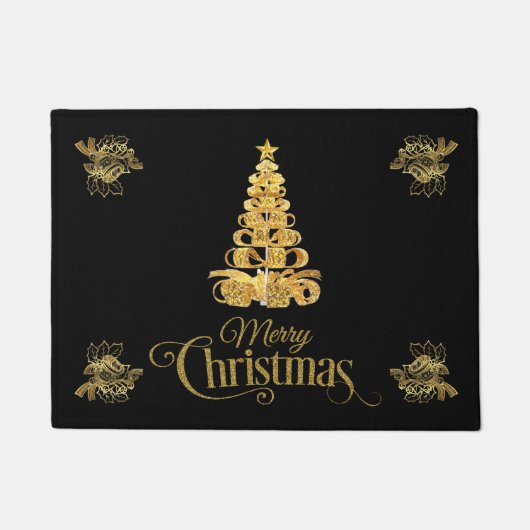 Merry kerkerst-decor deurmat (Voorkant)
