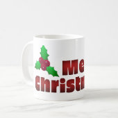 Merry kerkerst-decor koffiemok (Voorkant links)