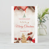 Merry kermas aankondiging (Staand voorkant)