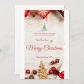 Merry kermas aankondiging (Voorkant / Achterkant)