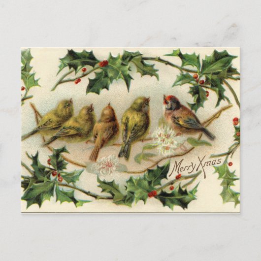 Merry kermas briefkaart (Voorkant)