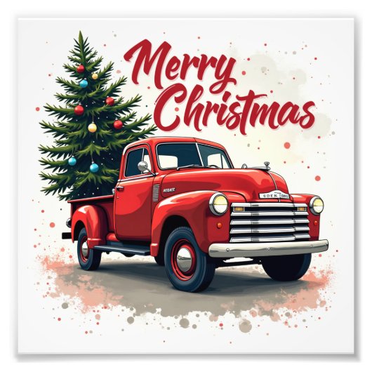 Merry kermas foto afdruk (Voorkant)