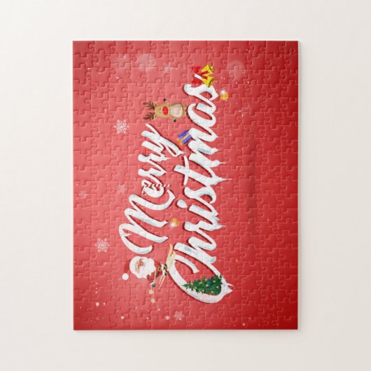 Merry kermas legpuzzel (Verticaal)