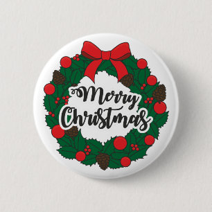Merry kermas ronde button 5,7 cm
