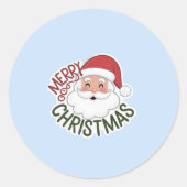 Merry kermas ronde sticker (Voorkant)