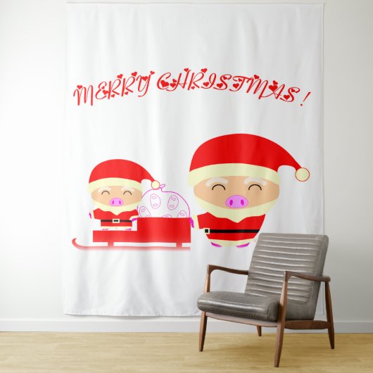 Merry kermas wandkleed (In situ)